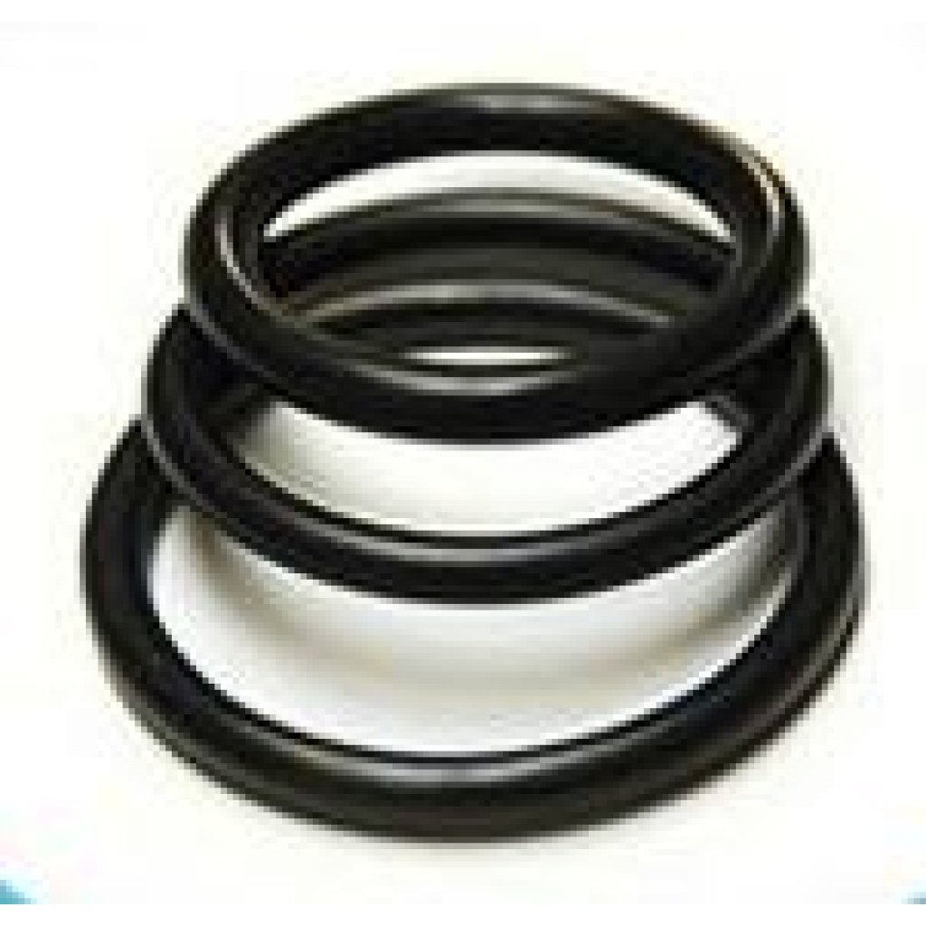 Rubber Cock Rings 3-Pack in Black