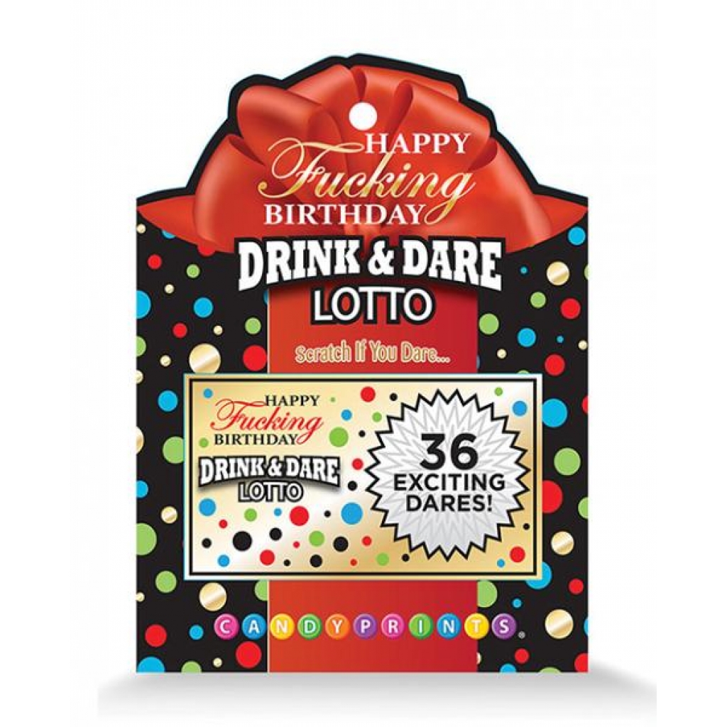 Happy Birthday Drink & Dare Lotto Game