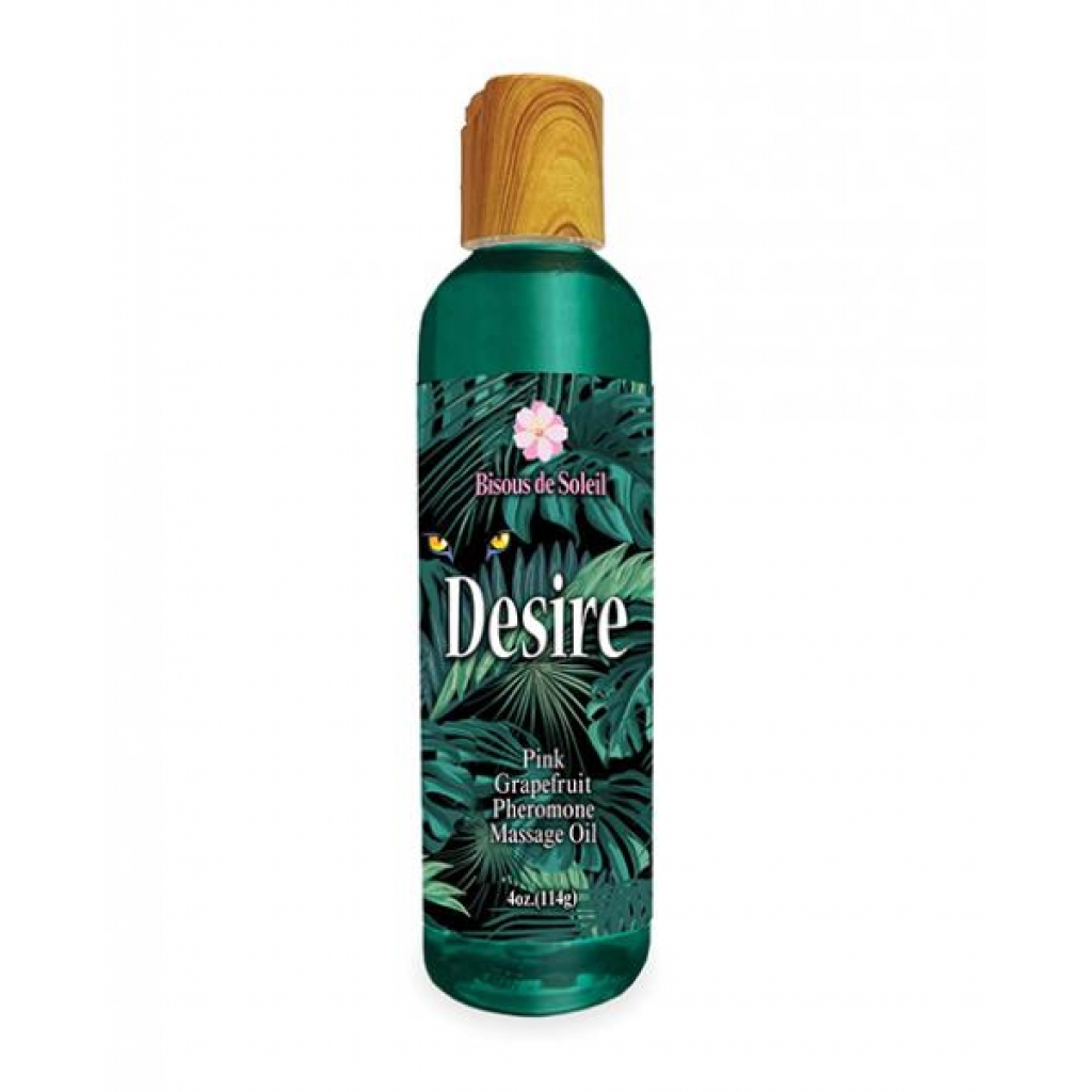 Desire Pheromone Massage Oil - 4 Oz Pink Grapefruit