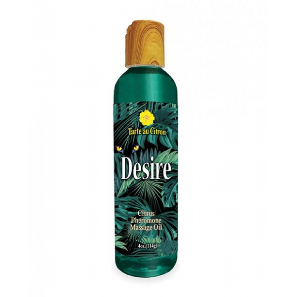 Desire Pheromone-Infused Massage Oil - Citrus 4 Oz