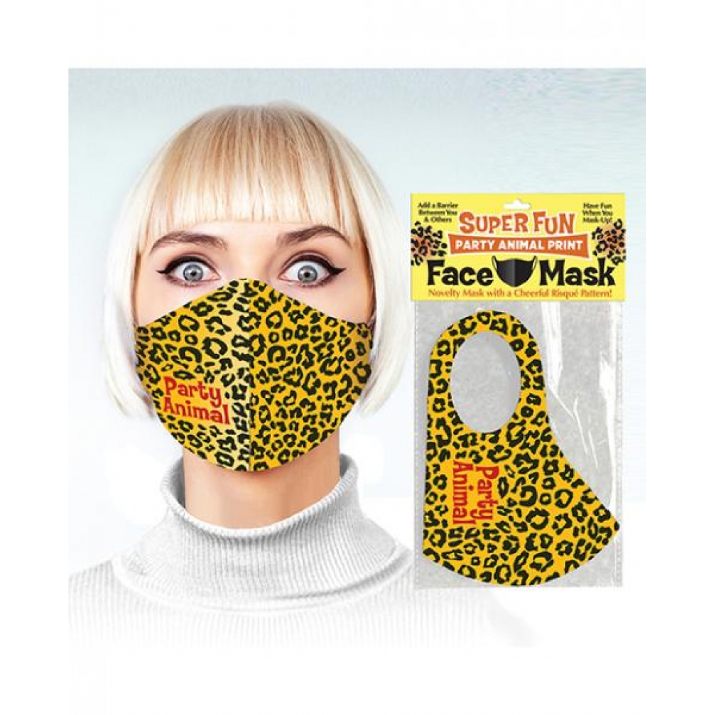 Super Fun Party Animal Print Mask