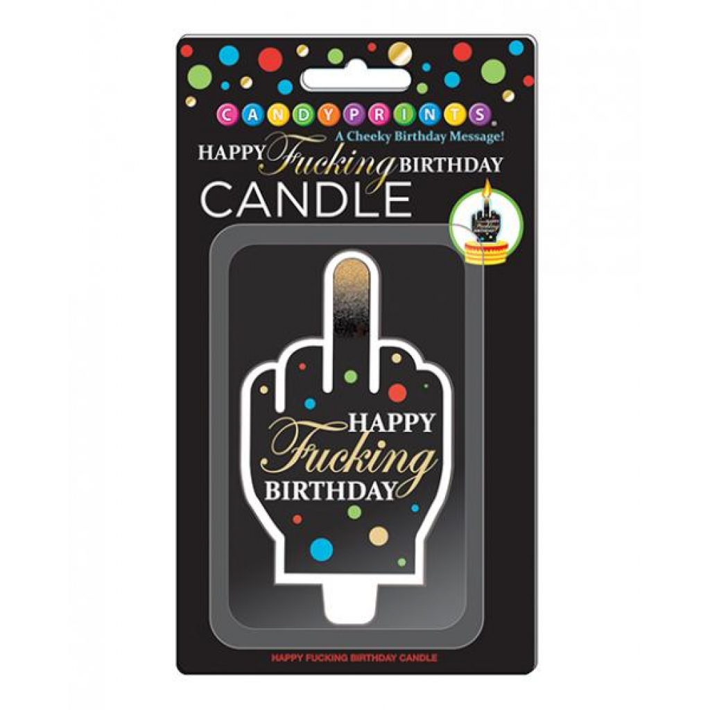 Happy Fucking Birthday Large Fun Candle