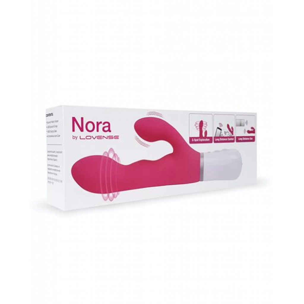 Lovense Nora Rotating Head Rabbit - Pink/White