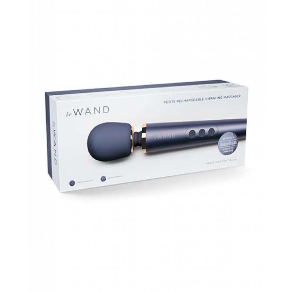 Le Wand Petite Rechargeable Vibrating Massager - Navy Blue