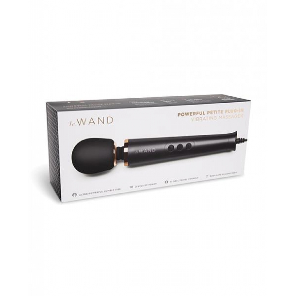 Le Wand Powerful Petite Rechargeable Vibrating Massager - Black