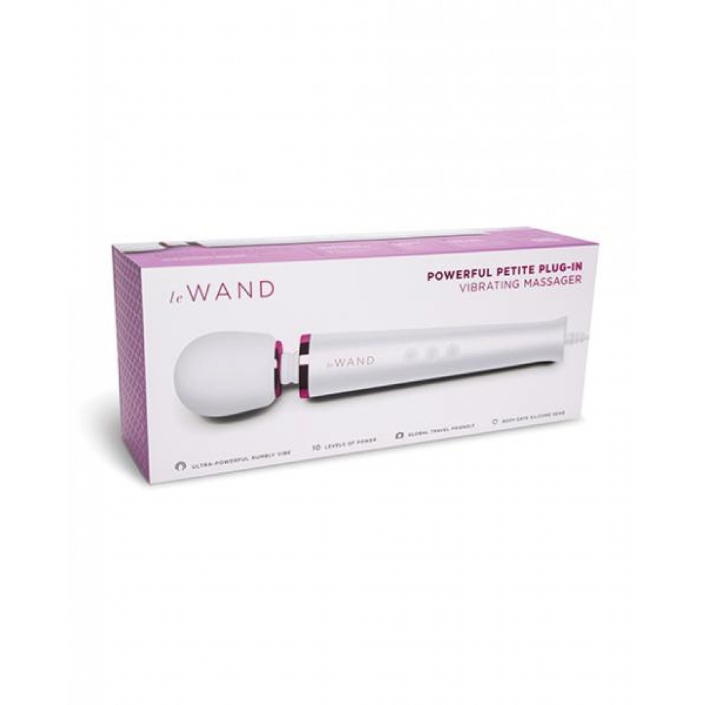 Le Wand Powerful Petite Rechargeable Vibrating Massager - White