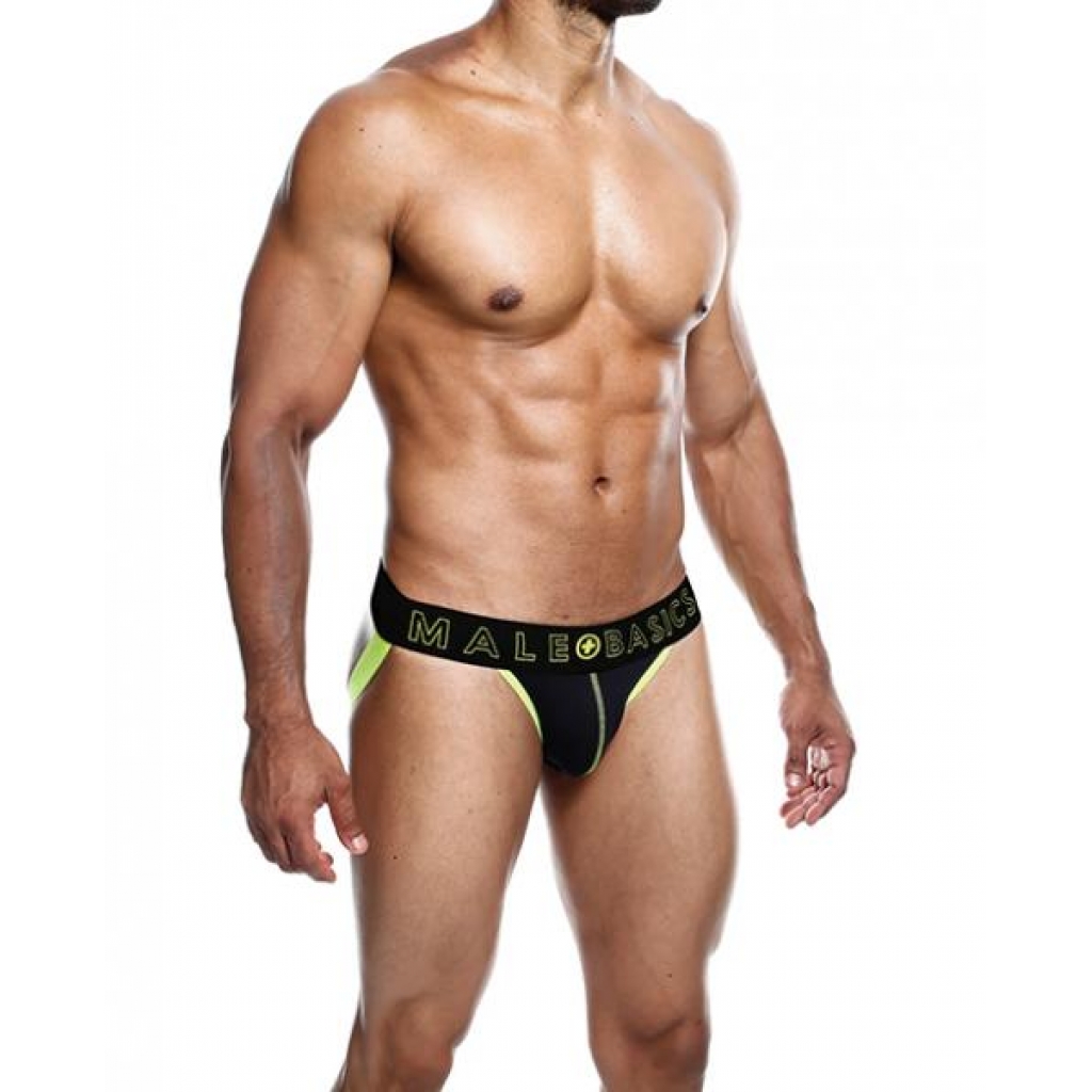 Malebasics Neon Jockstrap - Neon Yellow Small