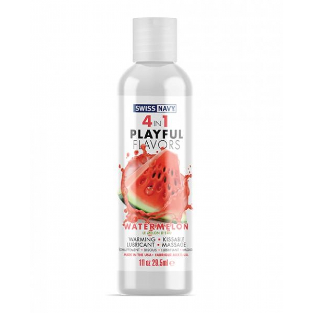 Swiss Navy 4-in-1 Playful Flavors Watermelon - 1 oz