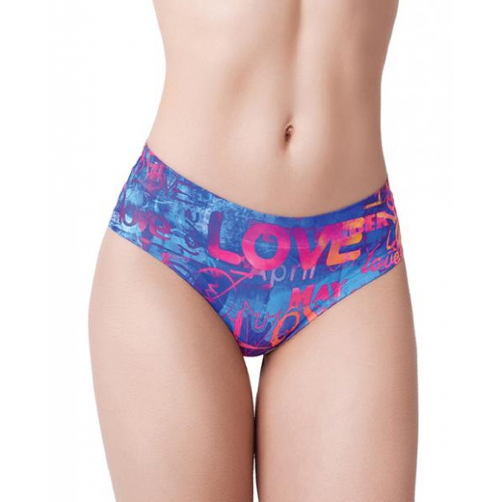 =mememe Love Graffiti Printed Slip Md - Medium