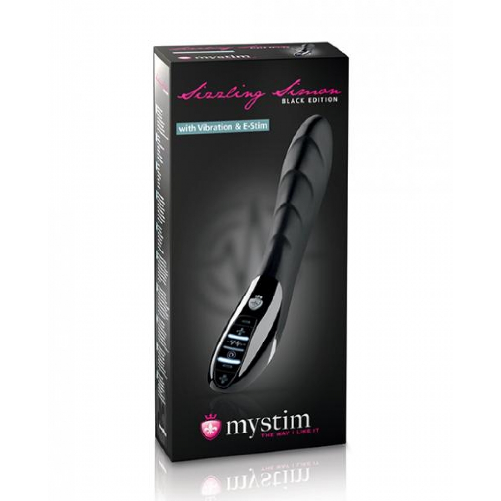 Mystim Sizzling Simon Estim Vibrator - Black Edition