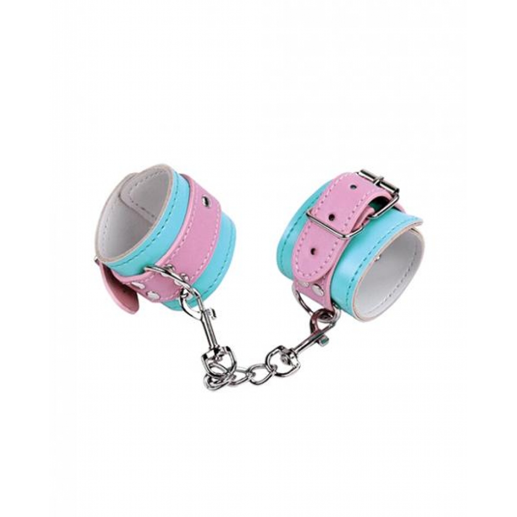 Nobu Fetish Handcuffs - Pink/Blue