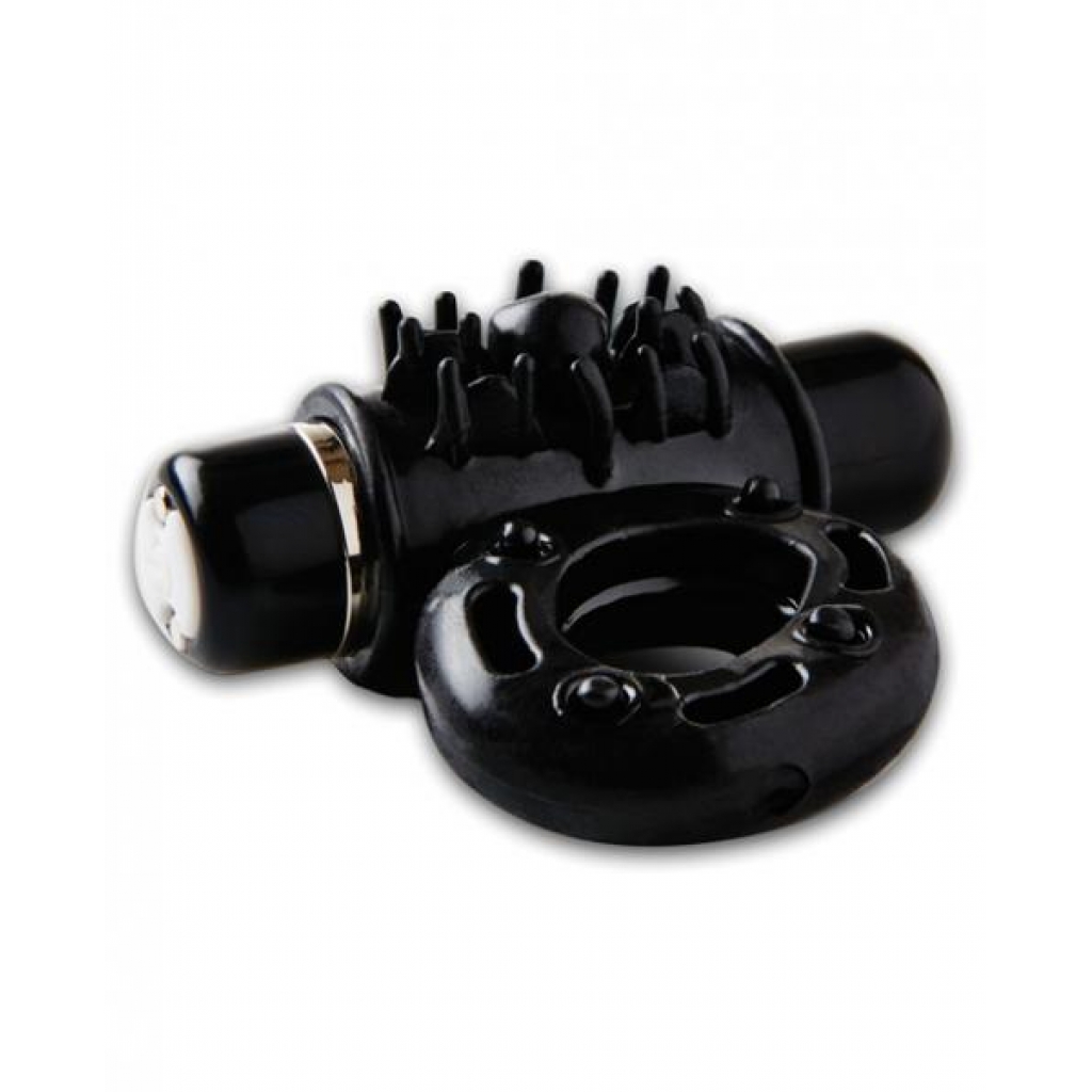 Sensuelle Bullet Ring Cock Ring - 7 Function Black