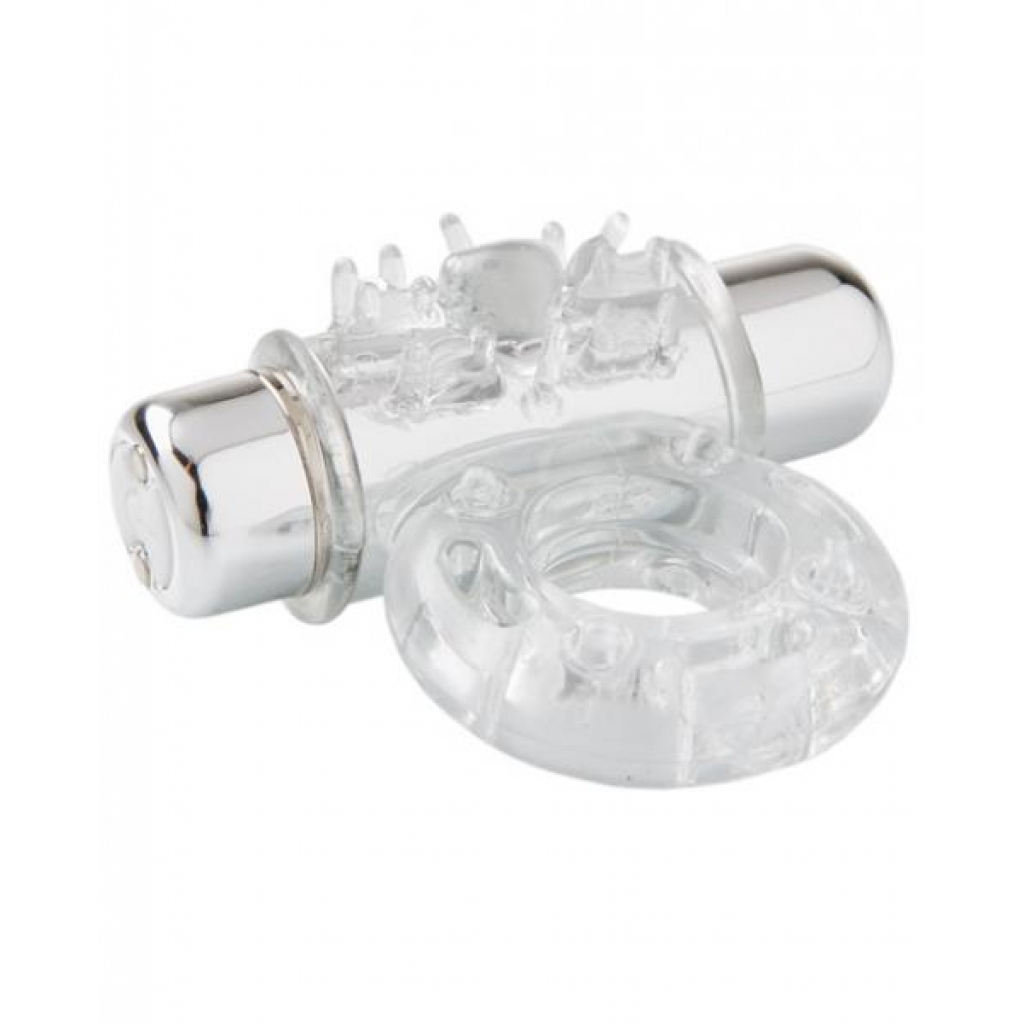 Sensuelle Bullet Ring Cockring 7 Function Clear