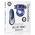 Sensuelle Remote Control Rechargeable Bullet Ring - Blue