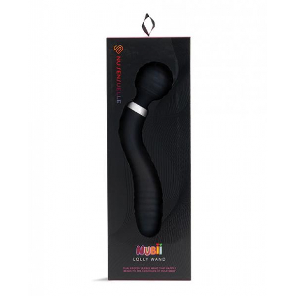 Nu Sensuelle Lolly Double-Ended Flexible Nubii Wand - Black