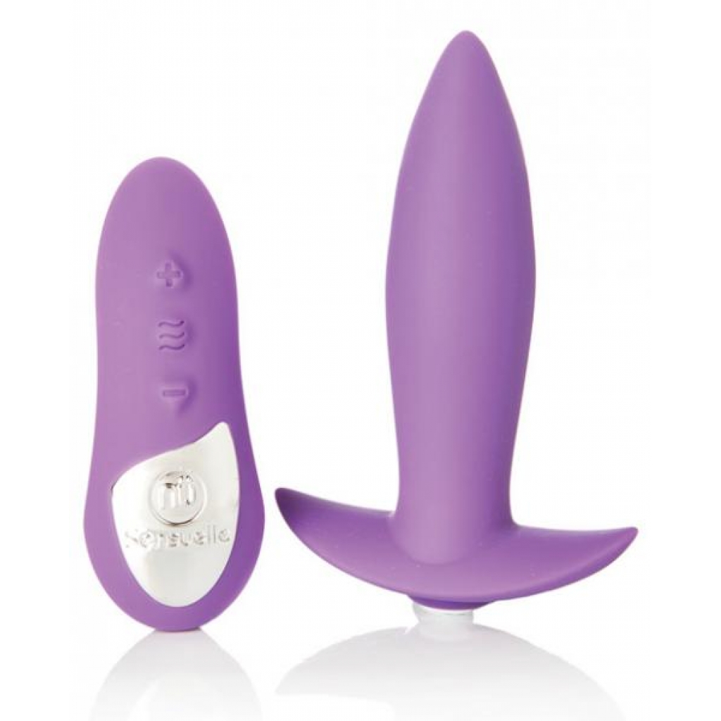 Sensuelle Remote Control Rechargeable Mini Plug - Purple