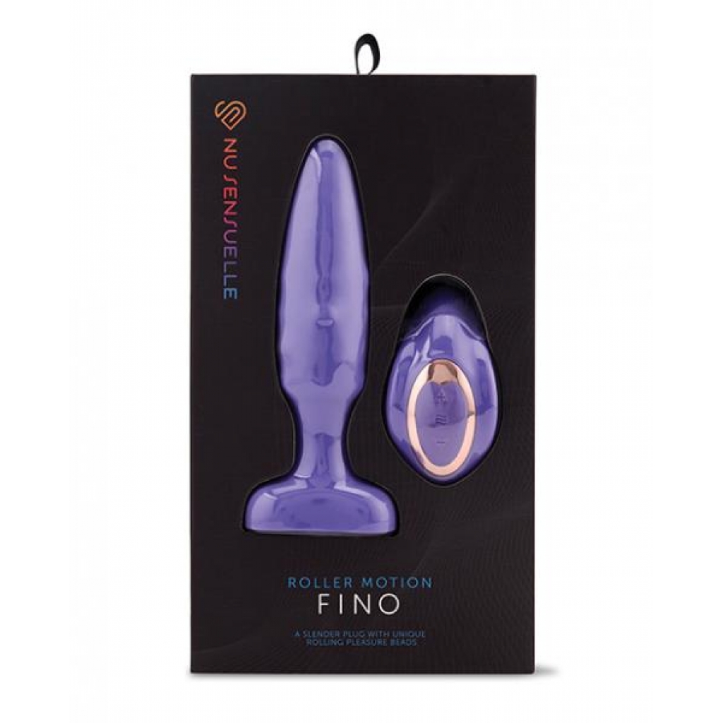 Nu Sensuelle Fino Roller Motion Plug - Ultra Violet Purple