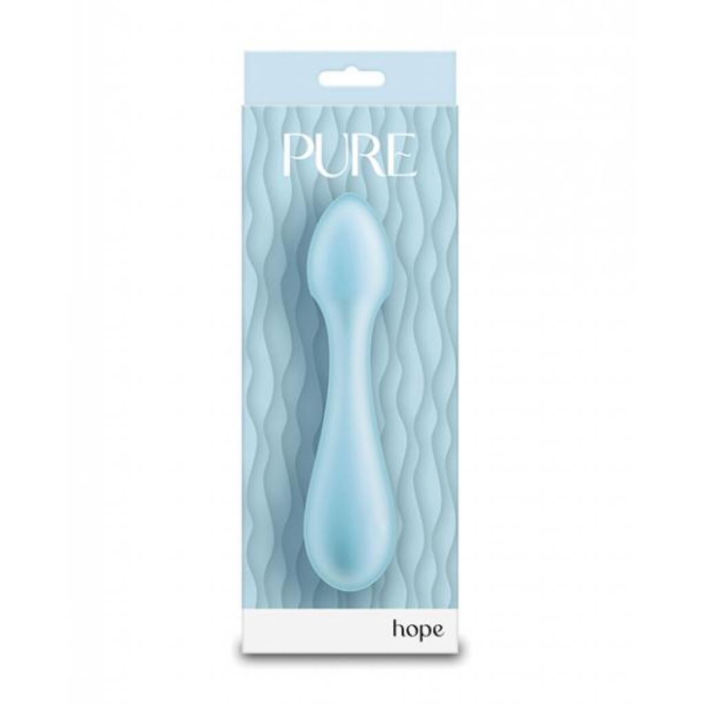 Pure Hope Vibrating Wand - Luxurious Blue