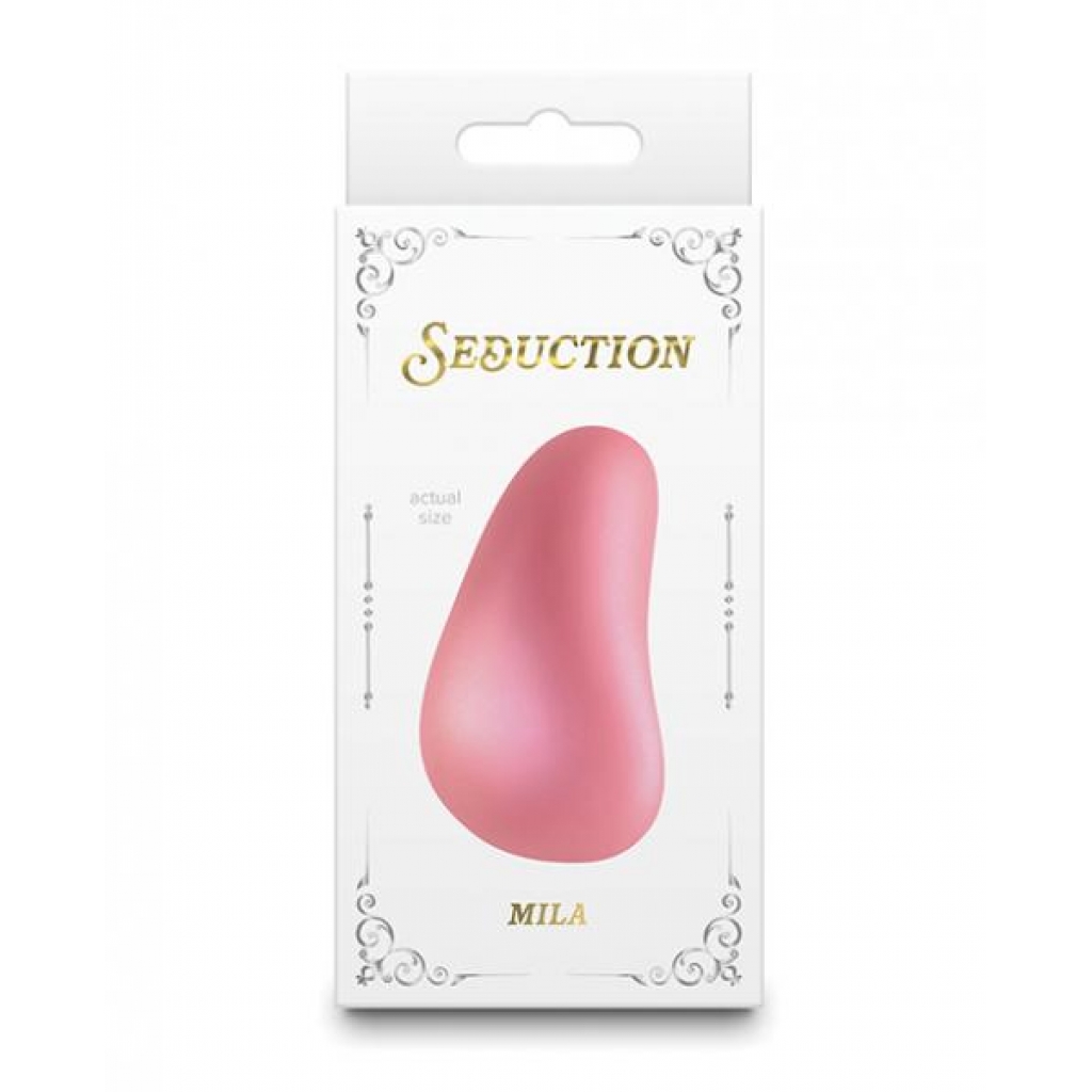 Seduction Mila Body Massager: Metallic Rose Gold Pink