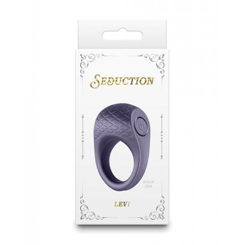 Seduction Levi Cock Ring - Metallic Grey Smoke