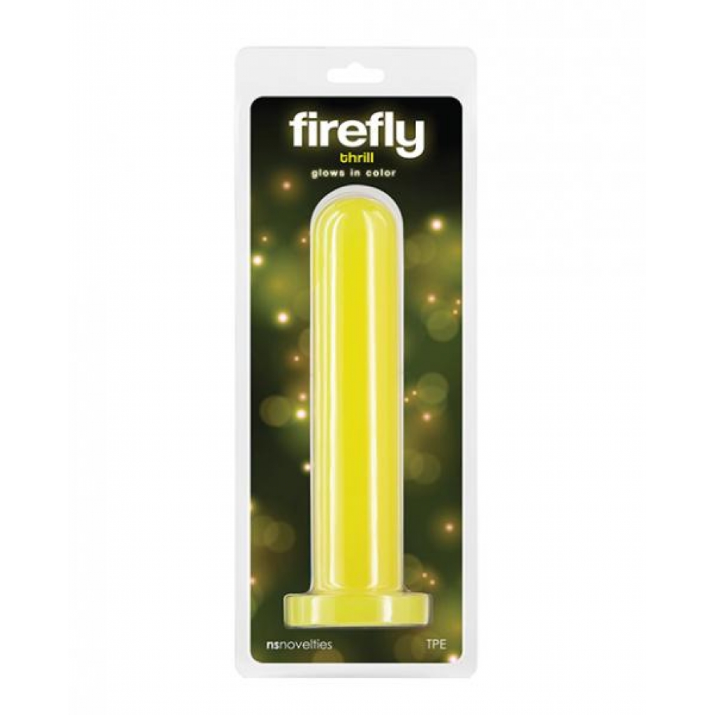 Firefly Thrill: Glow in the Dark Dildo - Large Yellow