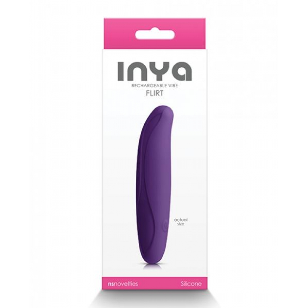 Inya Flirt Vibrator - Dark Purple