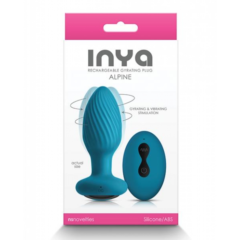 Inya Alpine Remote Control Butt Plug in Teal