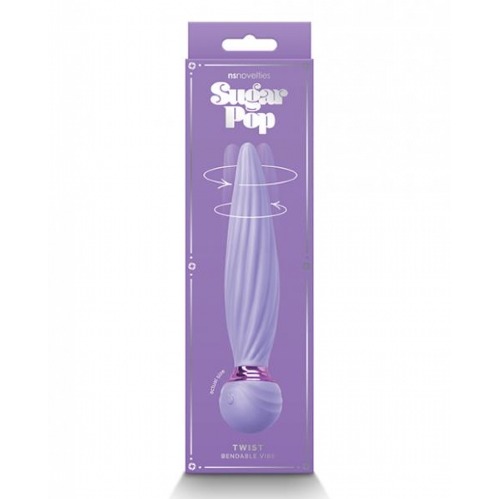 Sugar Pop Twist Bendable Vibrator - Purple