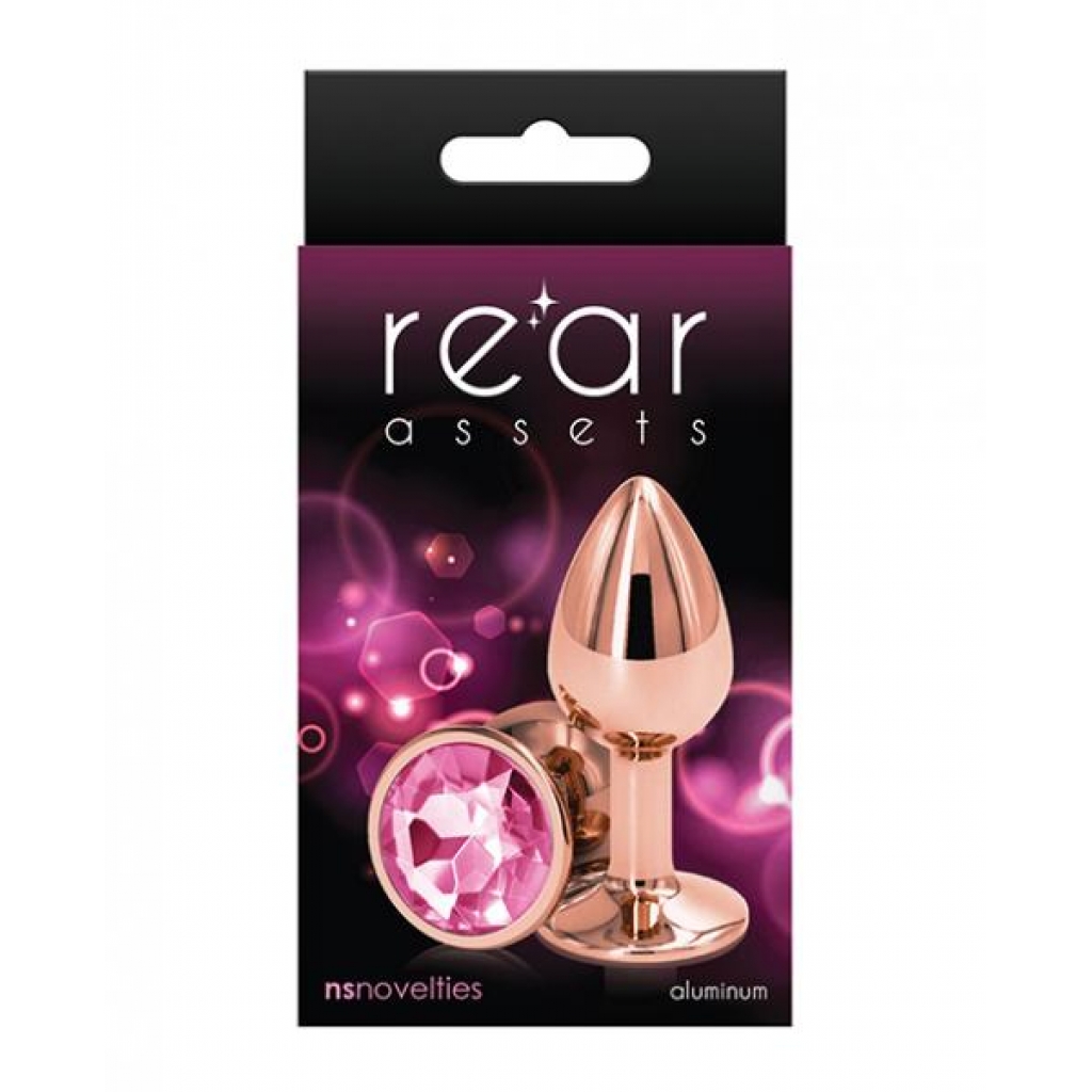 Rear Assets - Rose Gold Small Anal Toy in Pink