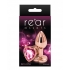 Elegant Rose Gold Heart Anal Toy - Small Pink