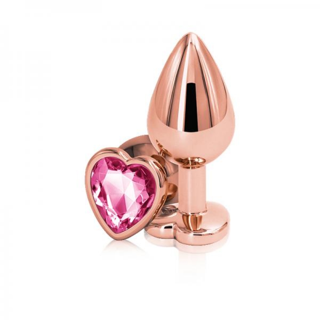 Rear Assets Rose Gold Heart Medium - Elegant and Fun