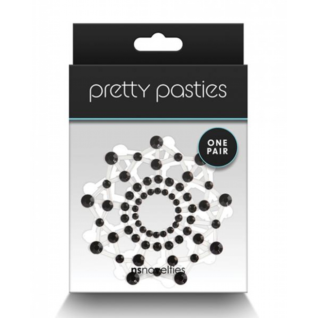 Pretty Pasties Charm III - Black Nipple Covers