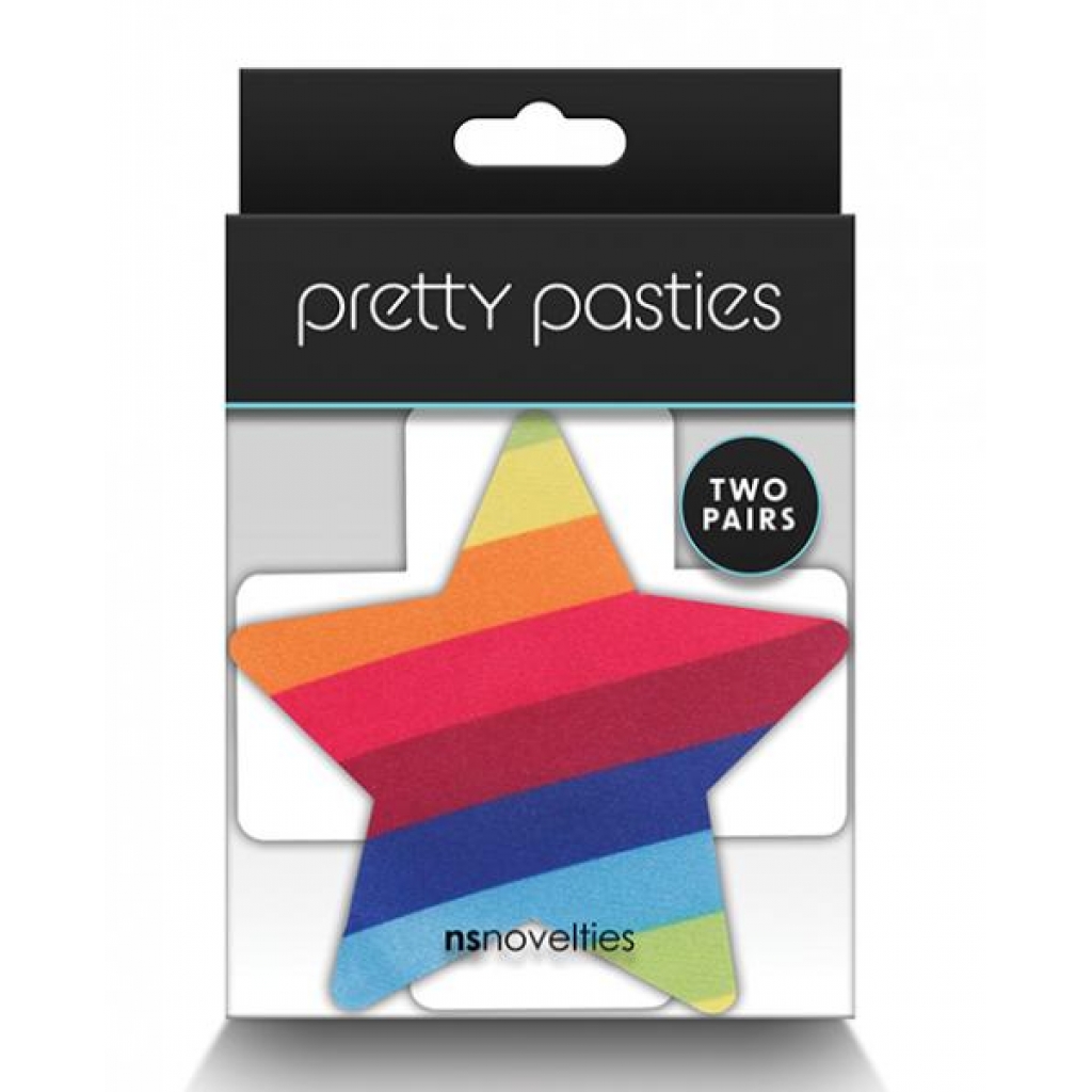 Pretty Pasties: Pride Cross & Star Rainbow Edition