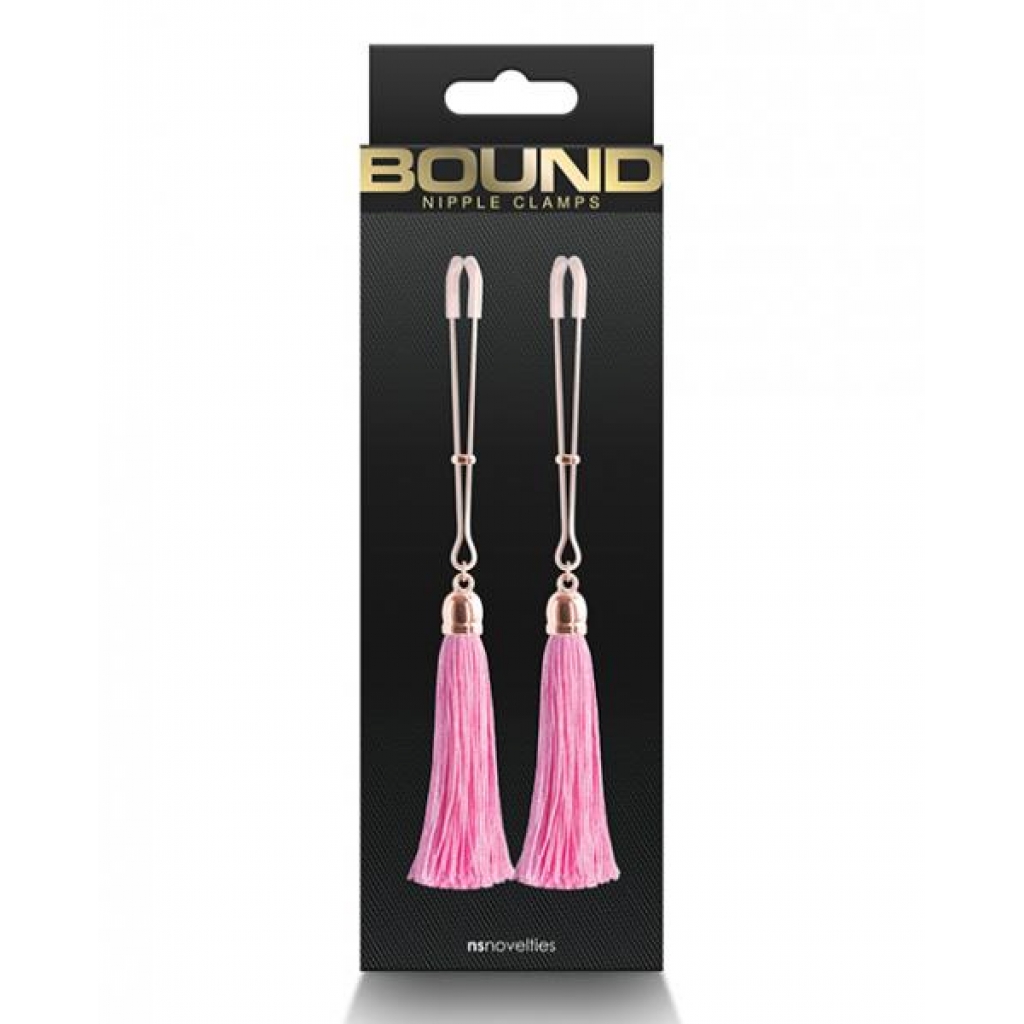 Adjustable Bound T1 Nipple Clamps - Pink