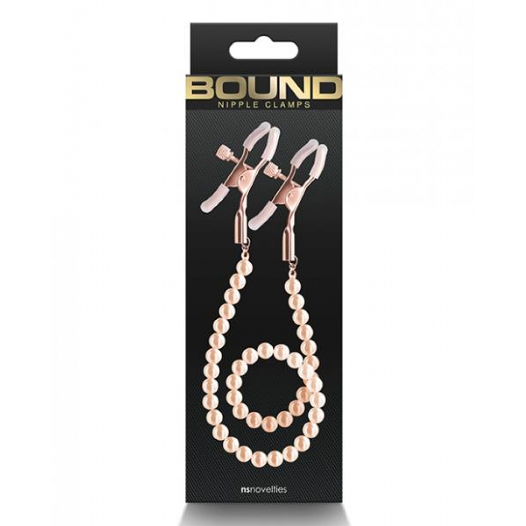 Bound DC1 Nipple Clamps - Rose Gold