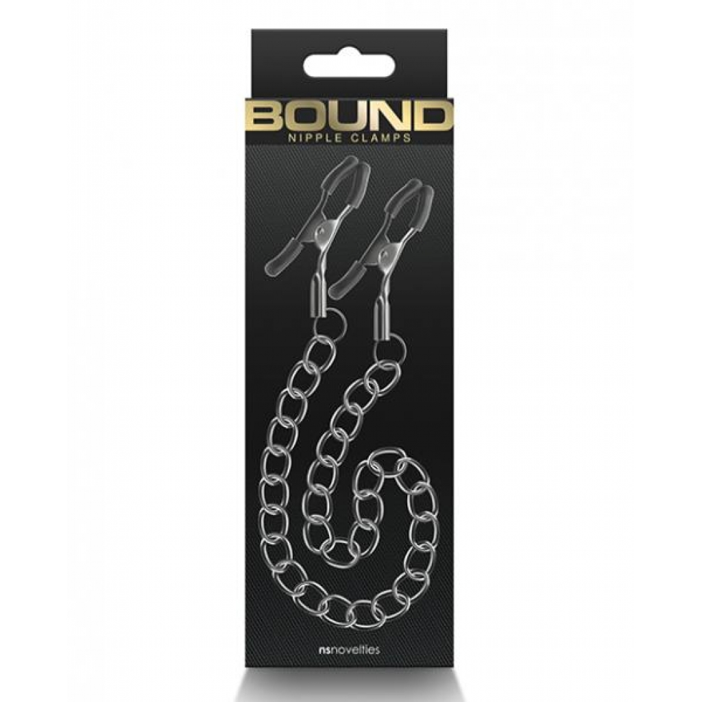 Bound Dc2 Nipple Clamps - Gunmetal Smoke