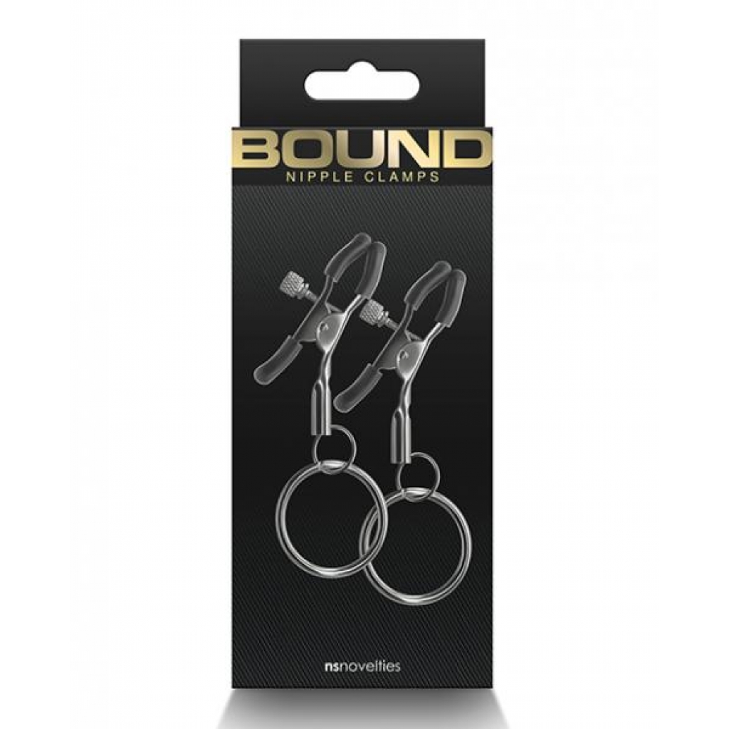 Bound C2 Adjustable Nipple Clamps - Gunmetal Smoke