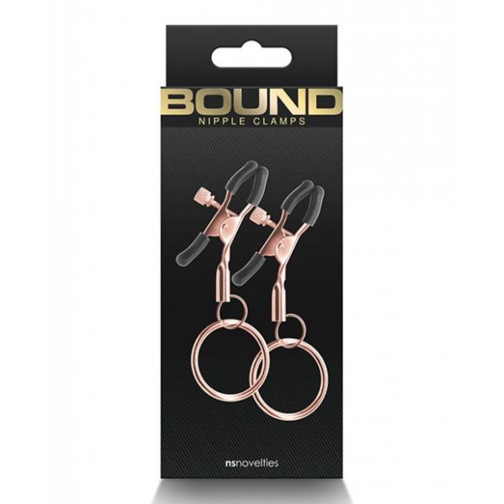 Bound C2 Adjustable Nipple Clamps - Rose Gold Luxe