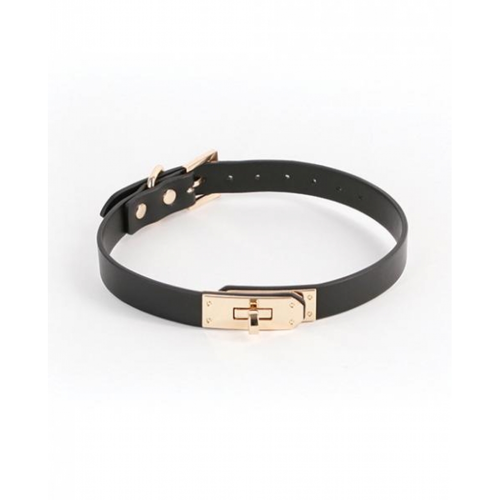 Fetish & Fashion Sadie Collar - Black Gold