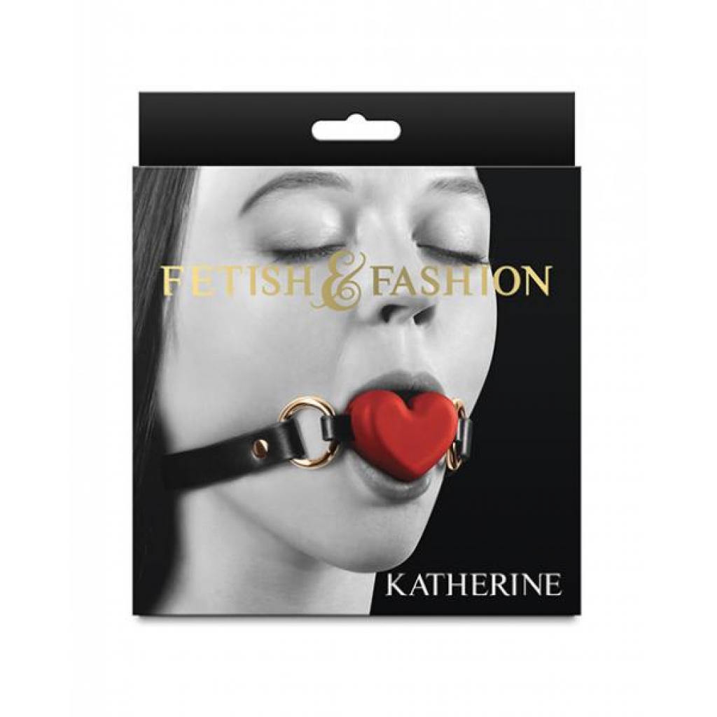 Fetish & Fashion Katherine Ball Gag - Red Black