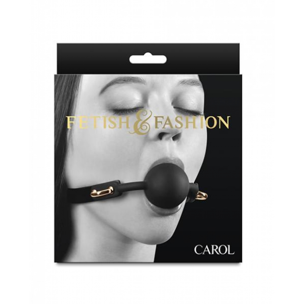 Fetish & Fashion Carol Ball Gag - Black