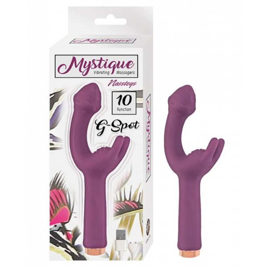 Mystique Vibrating G Spot Massager - Eggplant Purple