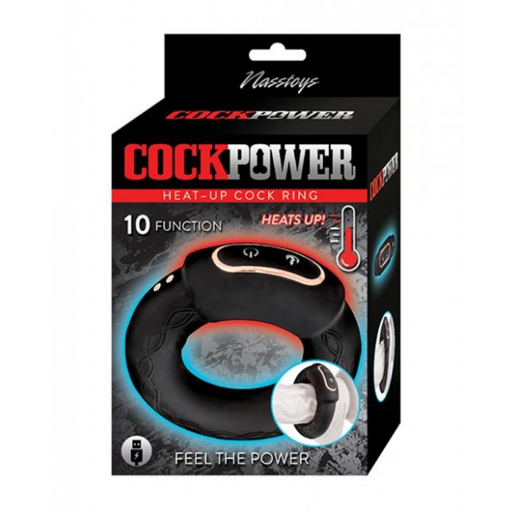 Cockpower Heat Up Cock Ring - Black