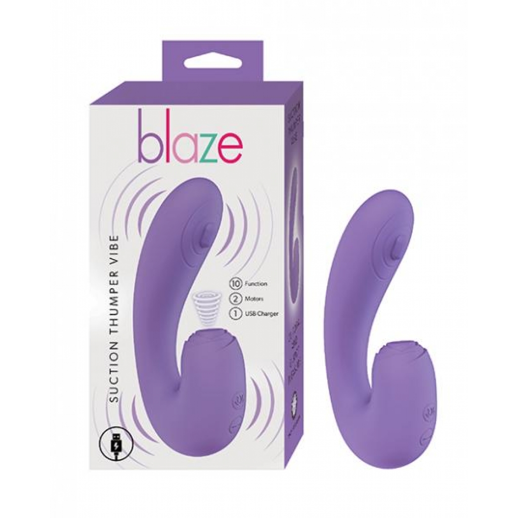 Blaze Suction Thumper Vibe - Lavender Purple