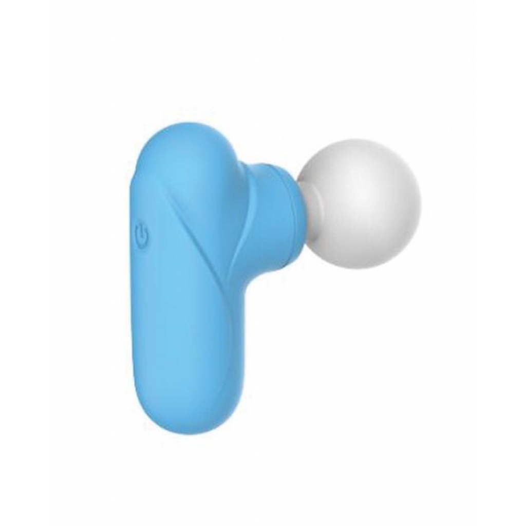 Wild Pop Vibe Pocket Purr Mini Massager - Blue & White