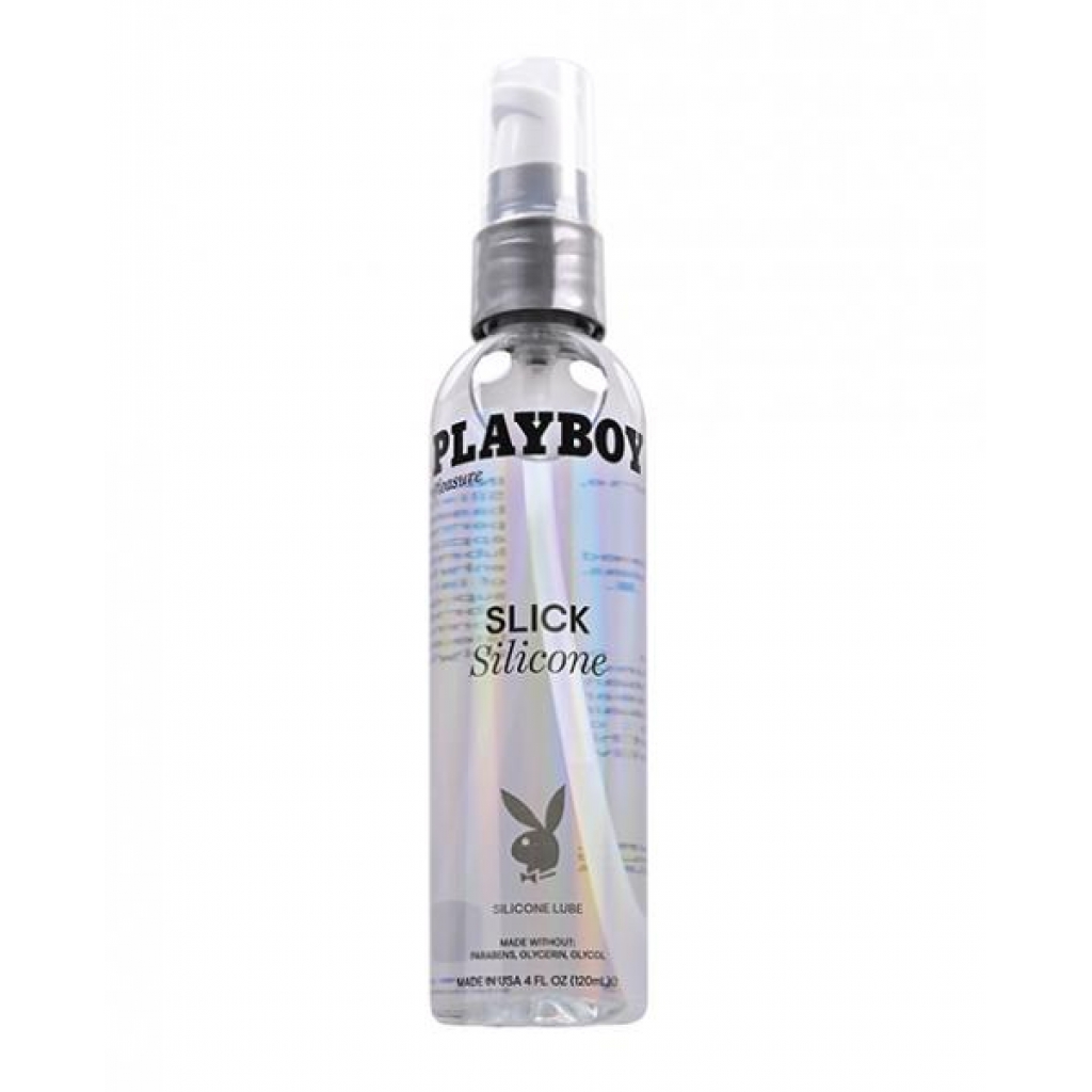 Playboy Pleasure Slick Silicone Lubricant - 4 Oz for Smooth Sensation