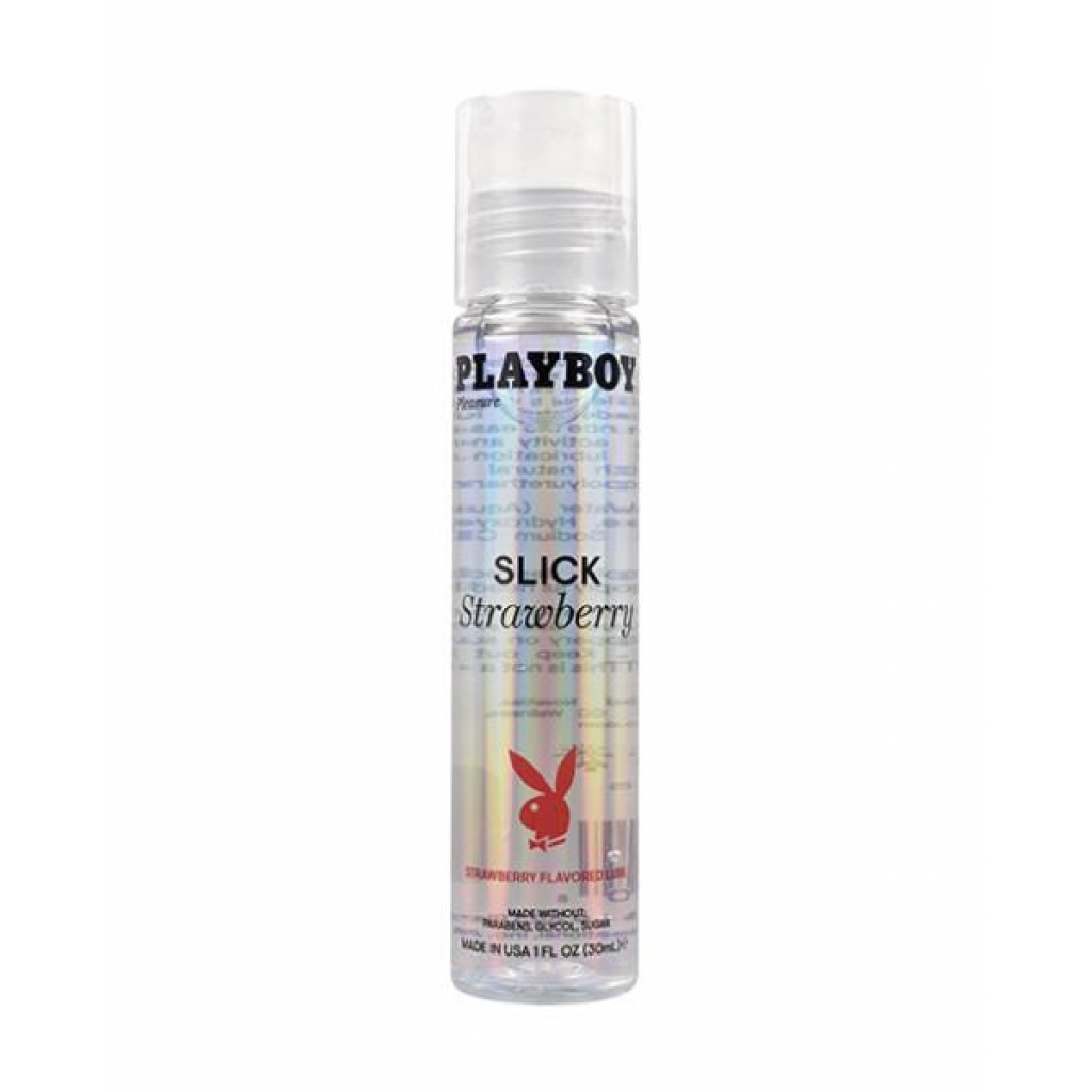 Playboy Pleasure Slick - 1 Oz Strawberry Flavored Lubricant