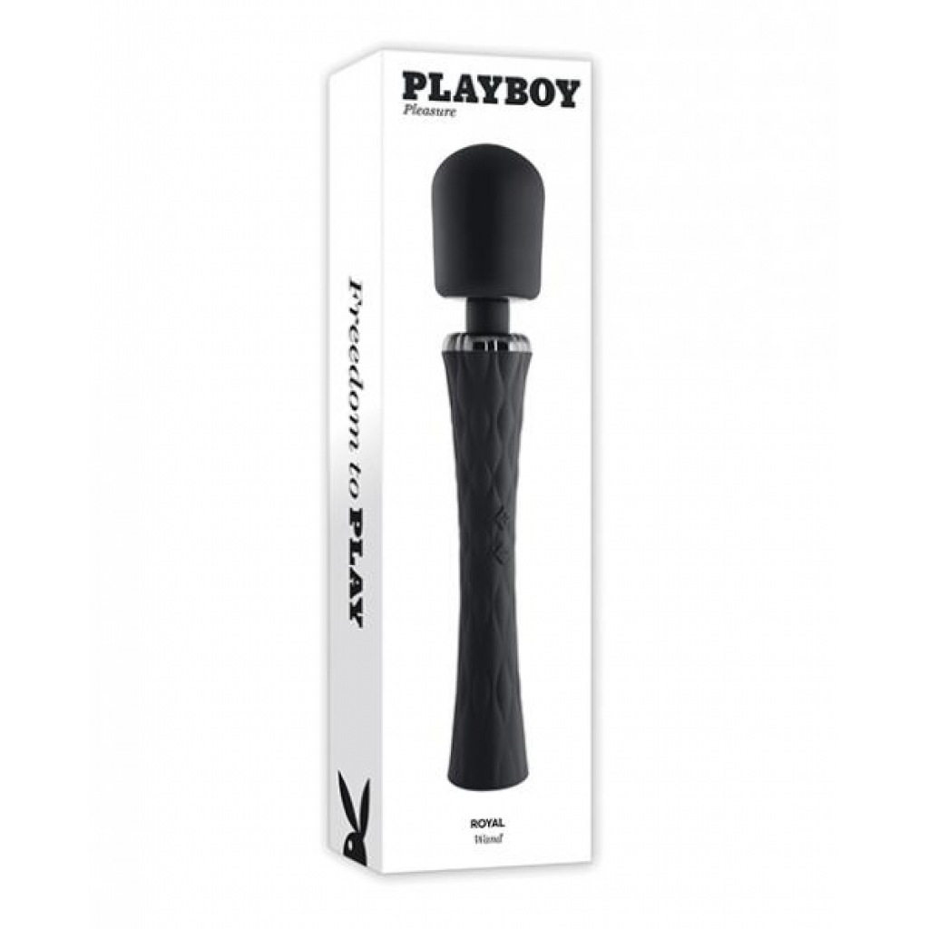 Playboy Pleasure Royal Wand Vibrator - 2 Am Black