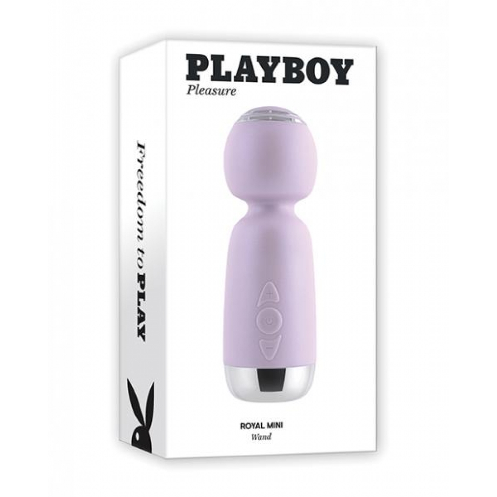 Playboy Pleasure Royal Mini Wand - Opal Pink