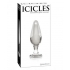 Icicles No 26 Glass Butt Plug Clear